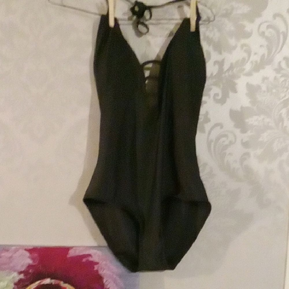 Elegant Black One-Piece Swimsuit